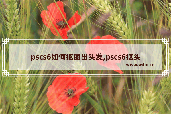 pscs6如何抠图出头发,pscs6抠头发丝图教程