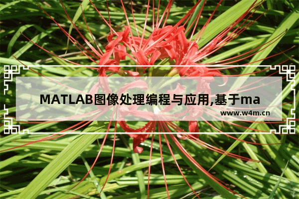 MATLAB图像处理编程与应用,基于matlab的数字图像处理课程设计