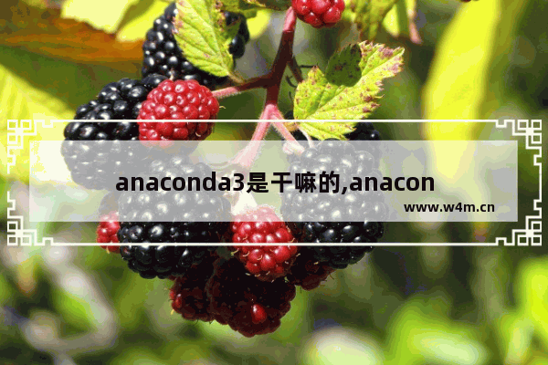 anaconda3是干嘛的,anaconda3和2的区别