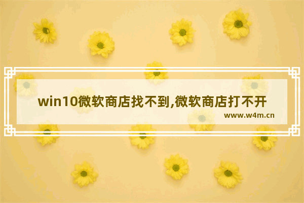 win10微软商店找不到,微软商店打不开怎么办win 10