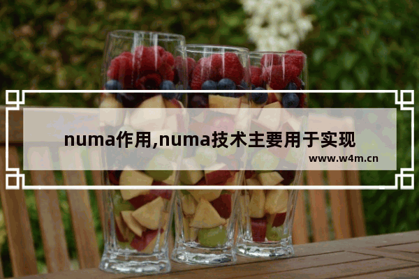 numa作用,numa技术主要用于实现