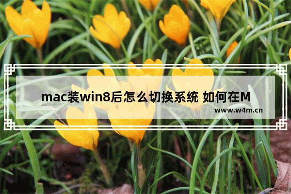 mac装win8后怎么切换系统 如何在Mac和Win8之间切换操作系统