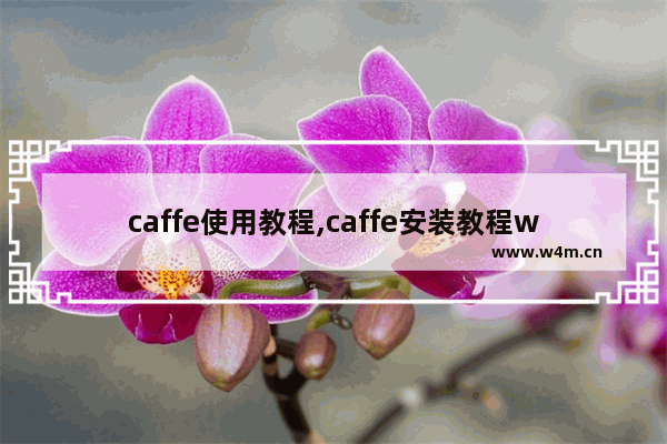 caffe使用教程,caffe安装教程windows