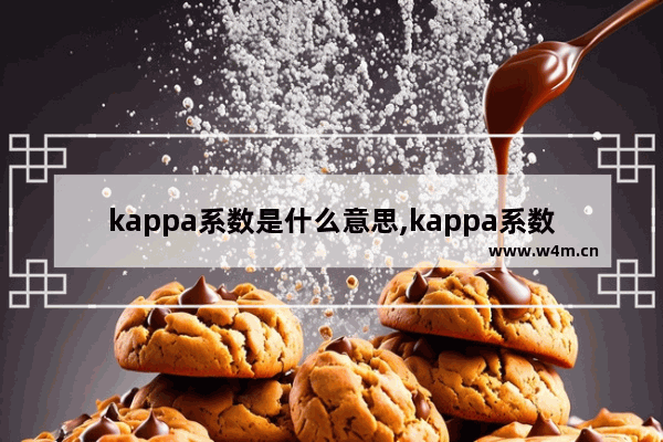 kappa系数是什么意思,kappa系数取值范围