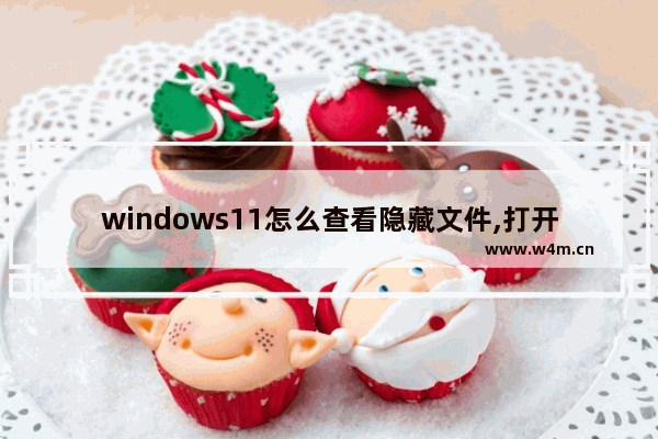 windows11怎么查看隐藏文件,打开隐藏文件步骤win10