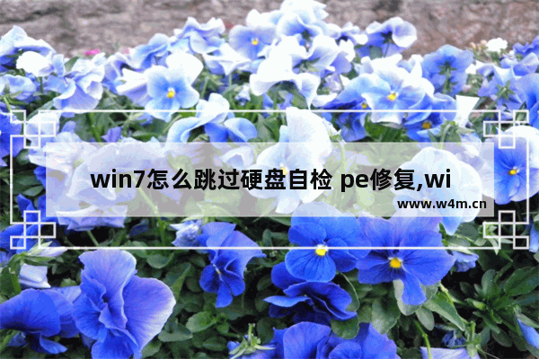 win7怎么跳过硬盘自检 pe修复,win7怎么跳过硬盘自检完的自动重启