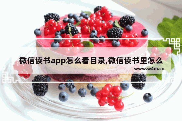 微信读书app怎么看目录,微信读书里怎么打开目录有选择阅读