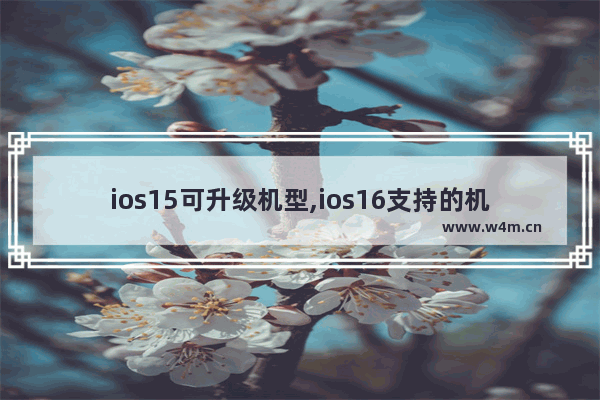 ios15可升级机型,ios16支持的机型