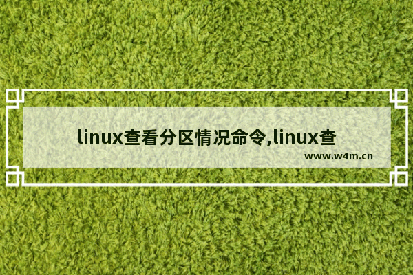 linux查看分区情况命令,linux查看分区表类型