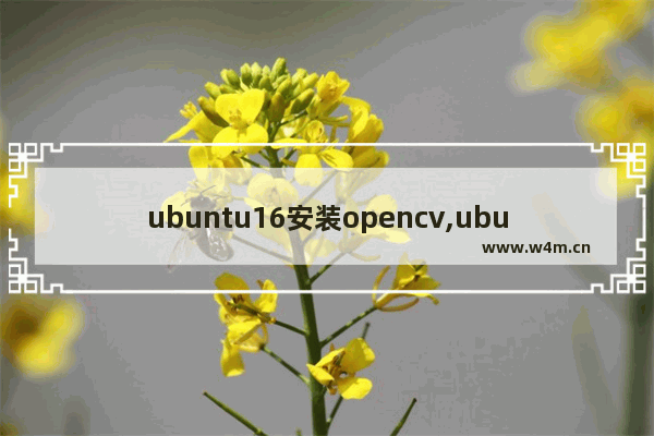 ubuntu16安装opencv,ubuntu18.04 opencv