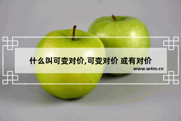 什么叫可变对价,可变对价 或有对价