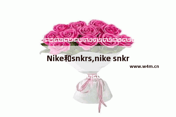 Nike和snkrs,nike snkrs和nike区别