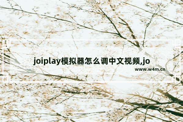 joiplay模拟器怎么调中文视频,joiplay模拟器怎么调中文的文件