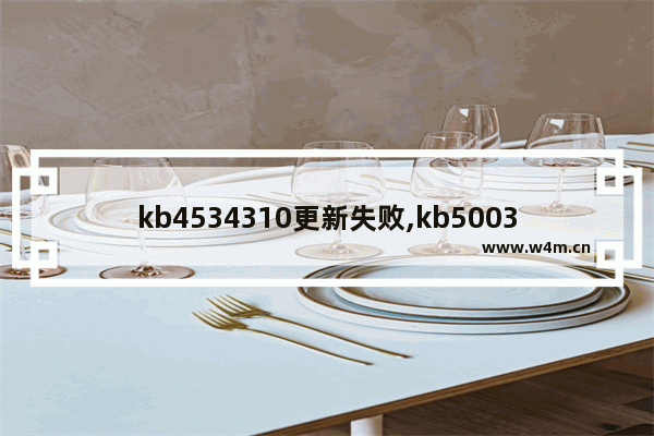 kb4534310更新失败,kb5003173更新失败