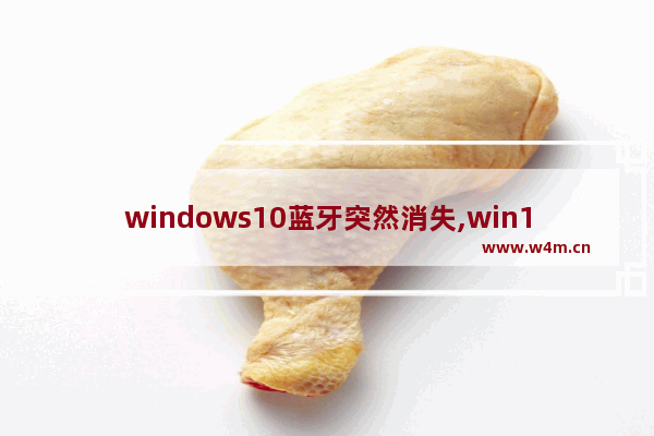 windows10蓝牙突然消失,win10蓝牙功能突然消失