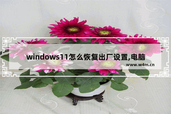 windows11怎么恢复出厂设置,电脑恢复出厂设置win10后果