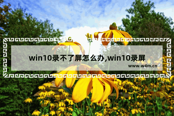 win10录不了屏怎么办,win10录屏不支持桌面