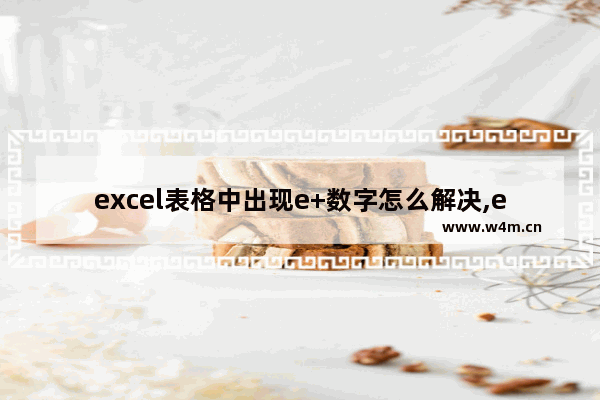 excel表格中出现e+数字怎么解决,excel数字常规显示E+