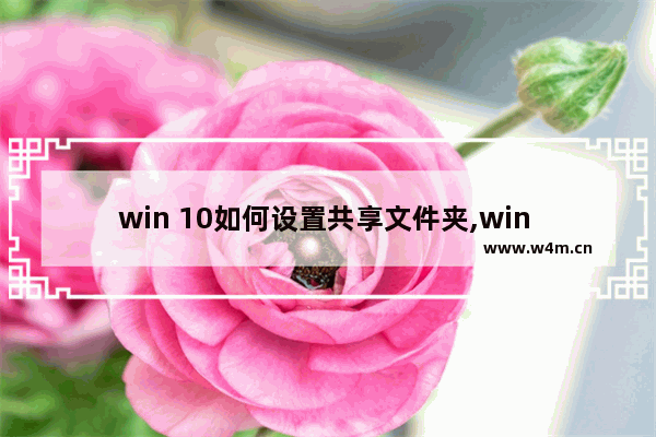 win 10如何设置共享文件夹,win 10怎么设置共享文件