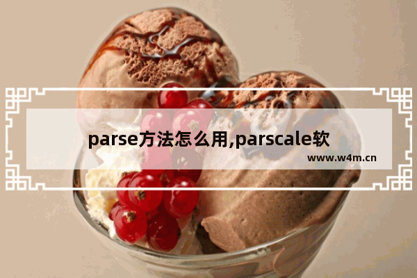 parse方法怎么用,parscale软件操作