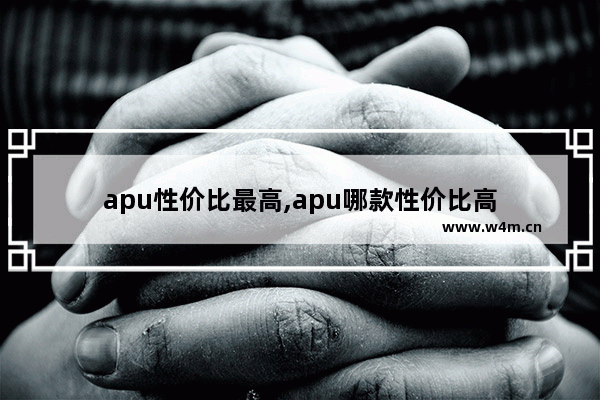 apu性价比最高,apu哪款性价比高