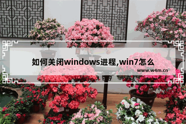 如何关闭windows进程,win7怎么关闭进程