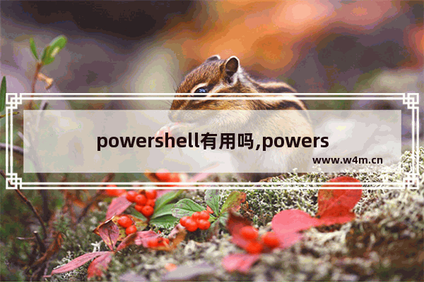 powershell有用吗,powershell的作用