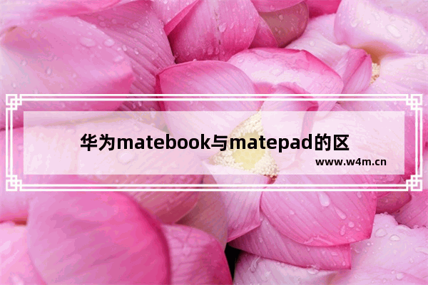 华为matebook与matepad的区别,matebook e和matepad pro