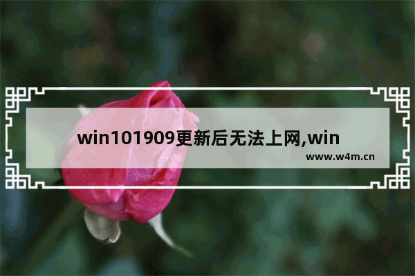 win101909更新后无法上网,win101909版连不上网