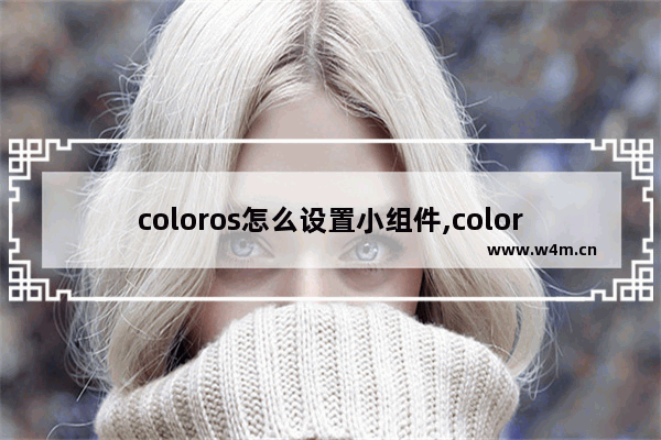 coloros怎么设置小组件,coloros12有没有小组件