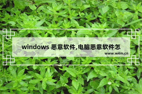 windows 恶意软件,电脑恶意软件怎么彻底清除win10