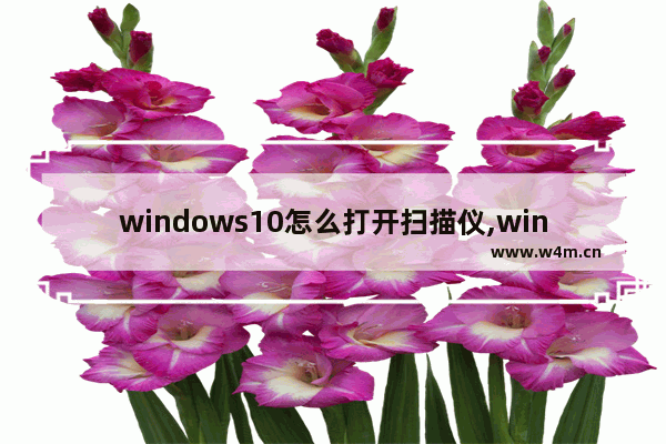 windows10怎么打开扫描仪,win10使用扫描功能