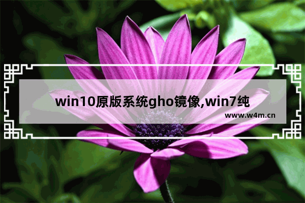 win10原版系统gho镜像,win7纯净版gho镜像