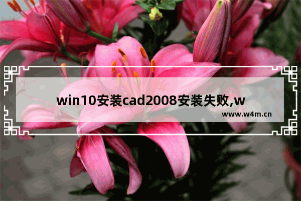 win10安装cad2008安装失败,win10安装cad2013失败