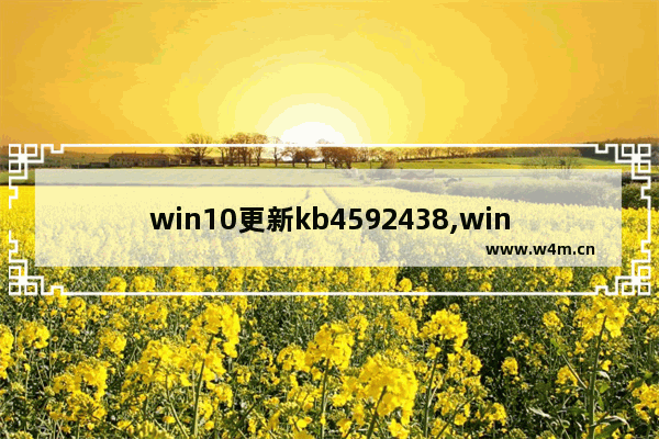 win10更新kb4592438,win10更新了KB4592449