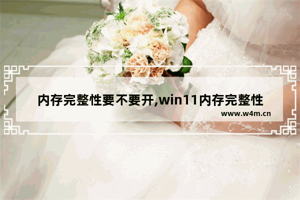 内存完整性要不要开,win11内存完整性怎么打开