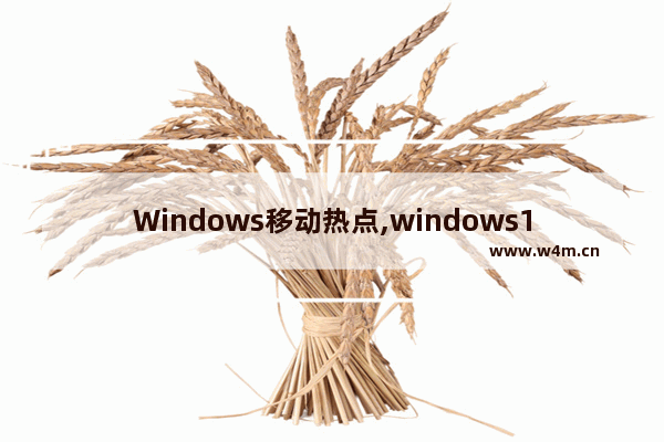 Windows移动热点,windows11移动热点