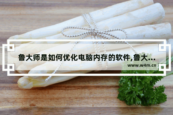 鲁大师是如何优化电脑内存的软件,鲁大师优化内存有用吗