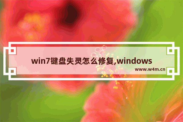 win7键盘失灵怎么修复,windows启动修复键盘失灵