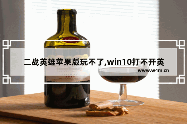 二战英雄苹果版玩不了,win10打不开英雄连2