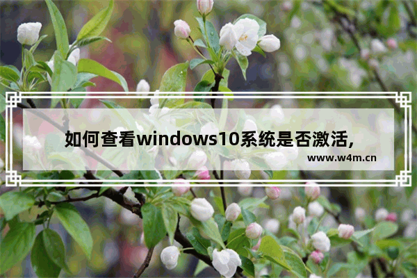 如何查看windows10系统是否激活,如何判断windows10是否激活