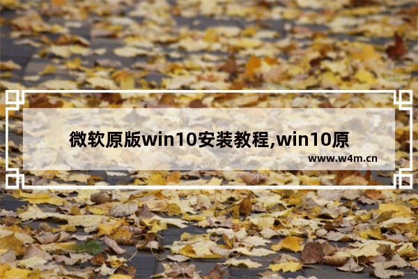 微软原版win10安装教程,win10原装系统怎么安装