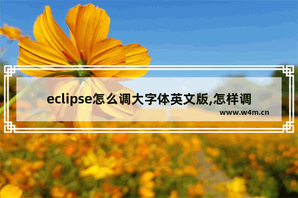 eclipse怎么调大字体英文版,怎样调大eclipse的字体