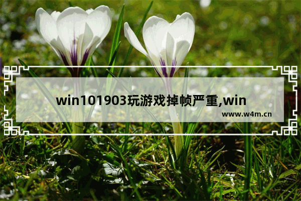 win101903玩游戏掉帧严重,win10玩游戏突然掉帧