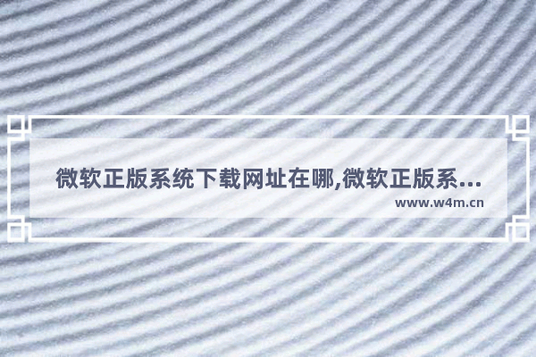 微软正版系统下载网址在哪,微软正版系统下载地址