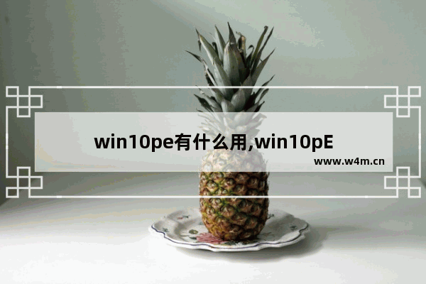 win10pe有什么用,win10pE