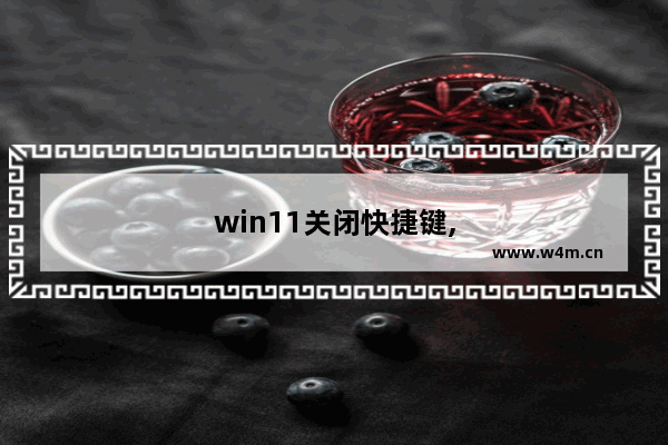 win11关闭快捷键,