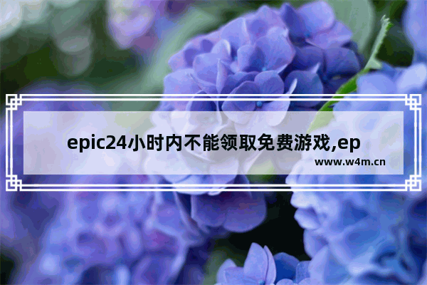 epic24小时内不能领取免费游戏,epic无法领取更多免费游戏,请24小时后