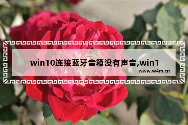 win10连接蓝牙音箱没有声音,win10连上蓝牙耳机声音设备里没有