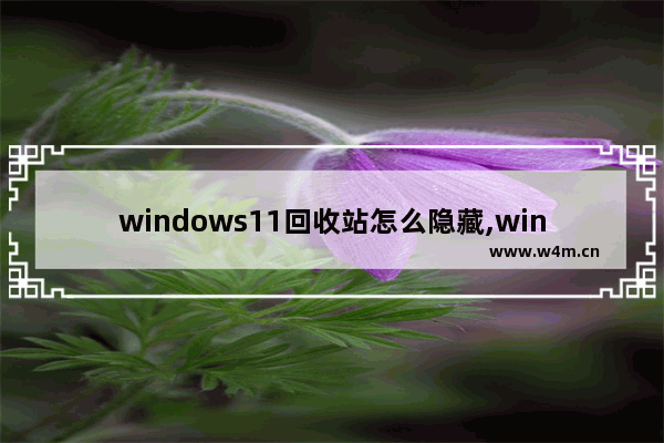 windows11回收站怎么隐藏,win10怎么不显示回收站